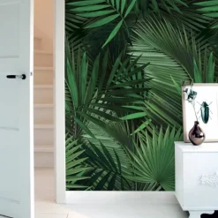 Tropisch vliesbehang Palm