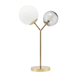 Twice tafellamp messing