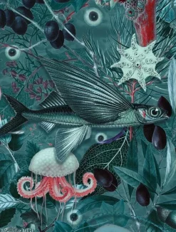 Underwater jungle fotobehang WP-692 - 292,2 x 280 cm