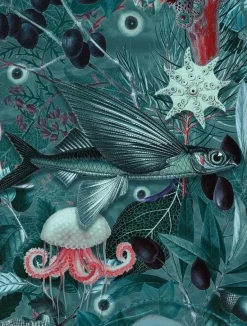 Underwater jungle fotobehang WP-698 - 389,6 x 280 cm