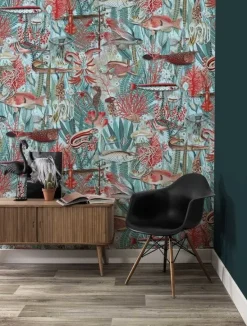 Underwater jungle fotobehang WP-687 - 194,8 x 280 cm