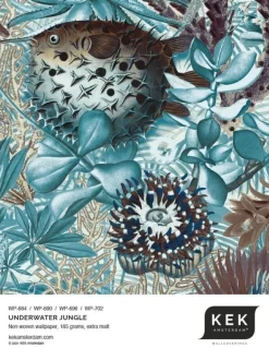 Underwater jungle fotobehang WP-684 - 194,8 x 280 cm