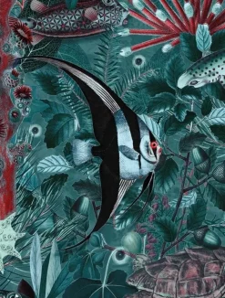 Underwater jungle fotobehang WP-686 - 194,8 x 280 cm