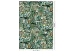 Underwater jungle fotobehang WP-688 - 194,8 x 280 cm