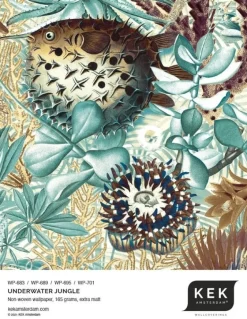 Underwater jungle fotobehang WP-683 - 194,8 x 280 cm