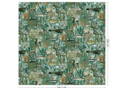 Underwater jungle fotobehang WP-694 - 292,2 x 280 cm