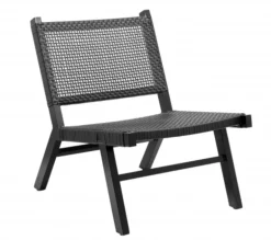 Vasai loungestoel - zwart