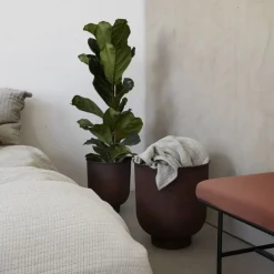 Vig bloempot set burnt henna