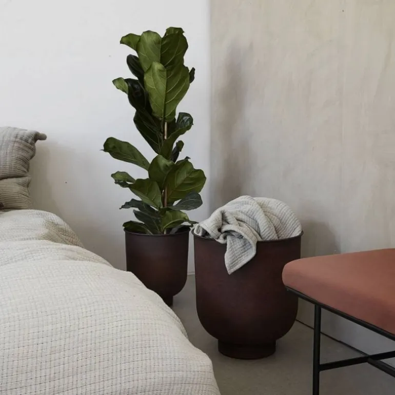 Vig bloempot set burnt henna