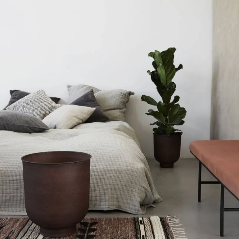 Vig bloempot set burnt henna