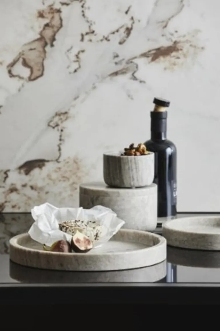 Vinga dienblad large - bruin marmer