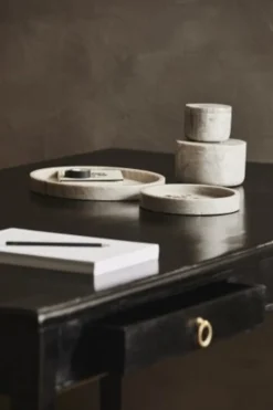 Vinga dienblad large - bruin marmer