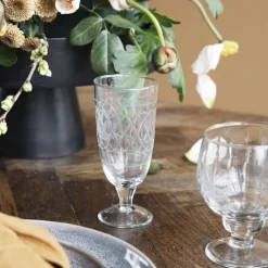 Vintage champagne glas Ø7x20cm - set van 12 stuks