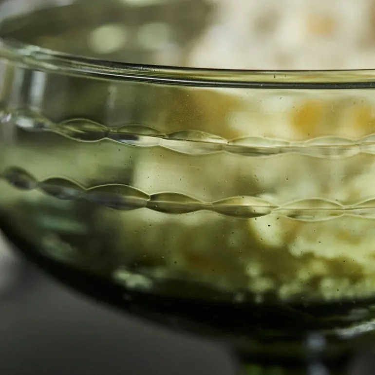 Vintage dessertschaaltjes groen set van 6 stuks - 261600808