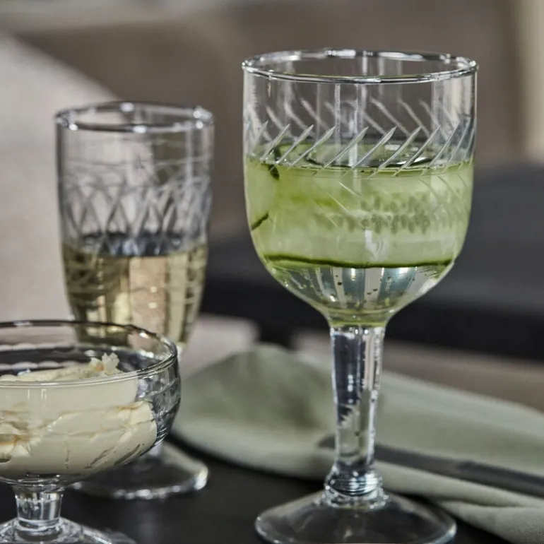 Vintage gin glazen set van 6 stuks - 261600804