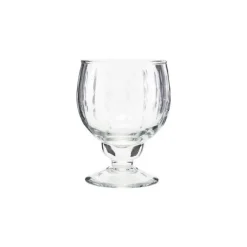 Vintage wit wijnglas Ø7x12,5cm - set van 12 stuks