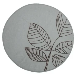 Vloerkleed groen katoen met motief