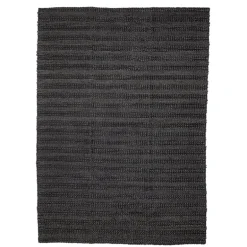 Vloerkleed jute zwart - L210xW150 cm