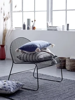 Vloerkleed jute zwart - L210xW150 cm