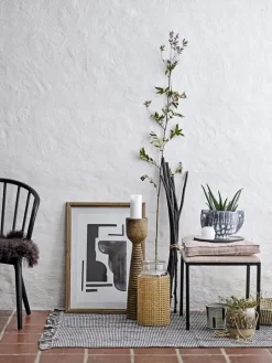 Vloerkleed katoen - grijs