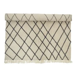 Vloerkleed naturel wol 300x200cm