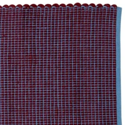 Vloerkleed wol - blauw/bordeaux