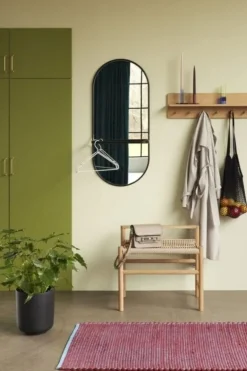 Vloerkleed wol - blauw/bordeaux