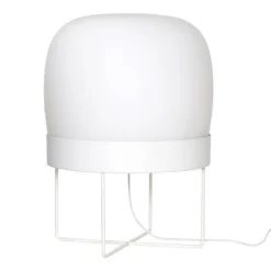 Vloerlamp glas - wit