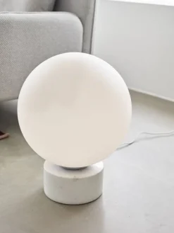 Vloerlamp marmer glas