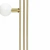 Vloerlamp messing met lichtbron 78x28xh150cm