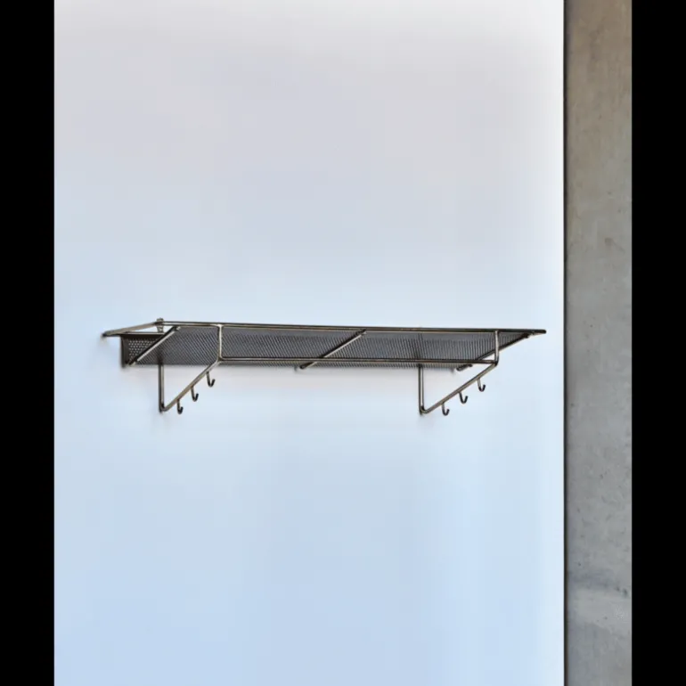 Wally wandplank antiek messing/zwart - 900000268