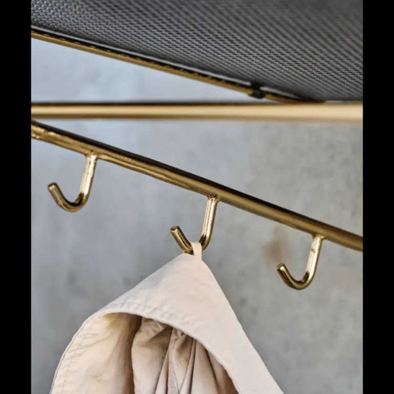 Wally wandplank antiek messing/zwart - 900000268