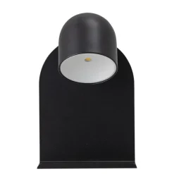 Wandlamp LED metaal - zwart