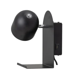 Wandlamp LED metaal - zwart