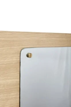Wandspiegel met prikbord