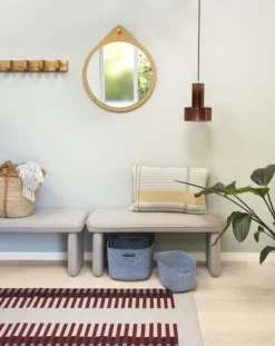 Wandspiegel rond eikenhout - naturel