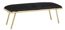 Warm bank - zwart/goud