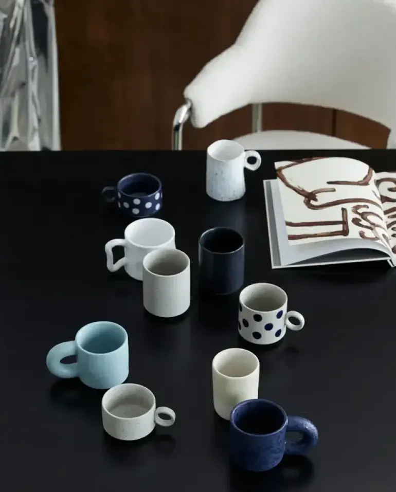 Wasabi mokken wit set van 6 stuks - 6951