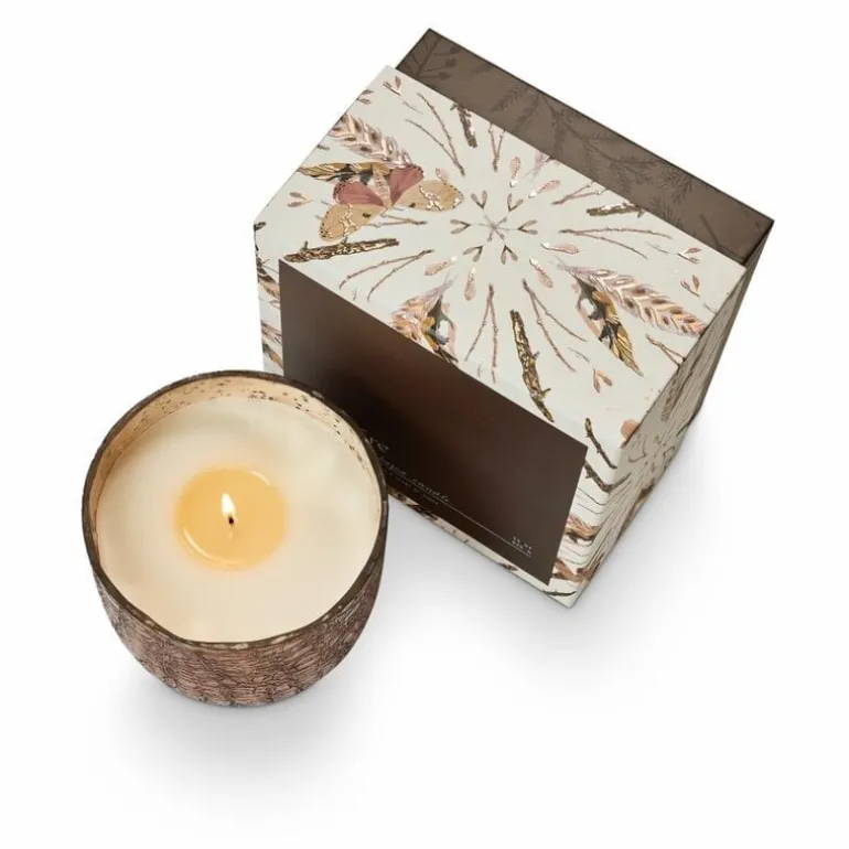 Woodfire crackle kaars bruin - 4628411900