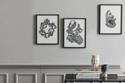 Wreath illustration - zwart/wit