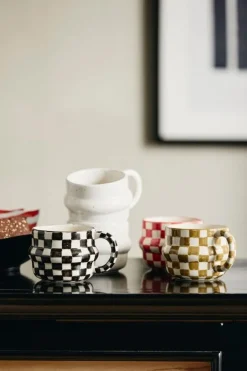 Ysia mokken groen/ivoor set van 4 stuks - 6573