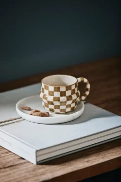 Ysia mokken groen/ivoor set van 4 stuks - 6573